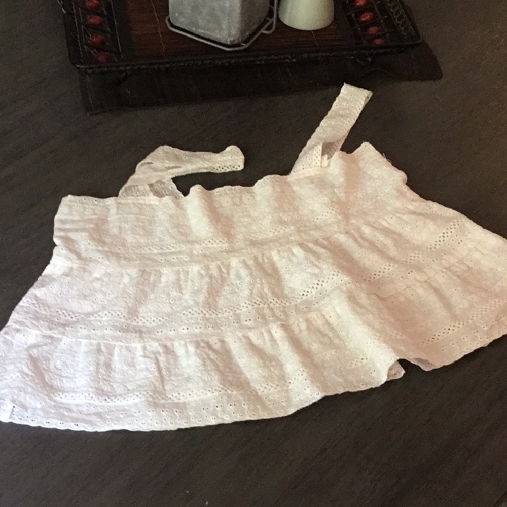 Lace babydoll crop top